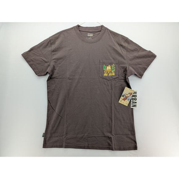 NWT Parks Project X Yogi Bear Leave It Better Pocket Tee in Brown sz Medium - Picture 4 of 10